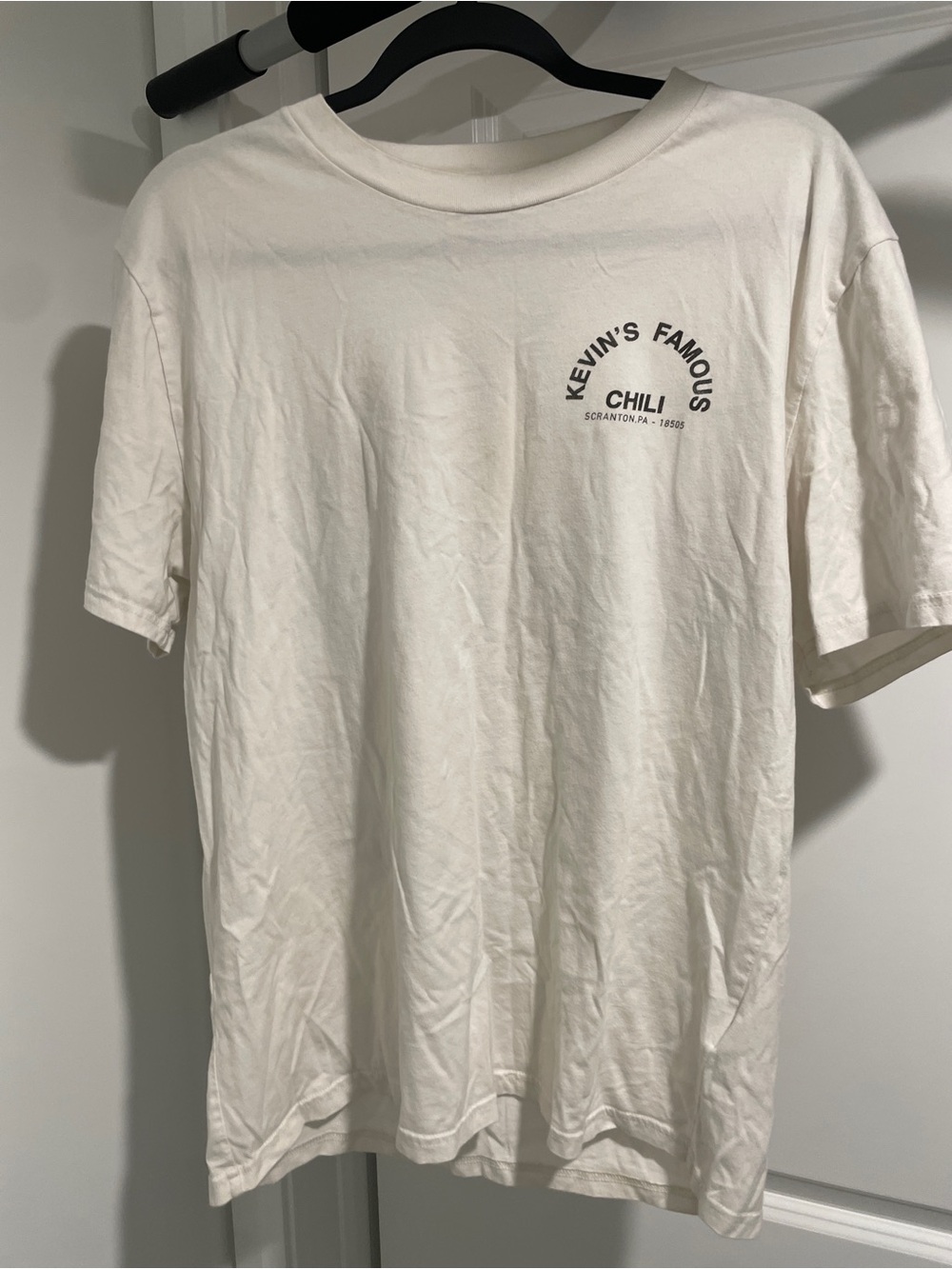 Hollister White Short-Sleeve Logo Tee